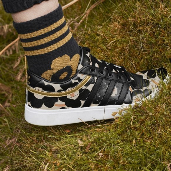 Adidas Bryony Marimekko Women’s Athletic Sneaker Black Trainers Tennis Shoe #264 - Picture 2 of 11